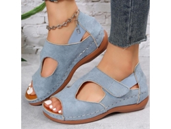 2026-sandalias Mujer Verano 2023 Zapatos Confortables Tacones Elegantes Calzado De Verano Femenino 35 Azul