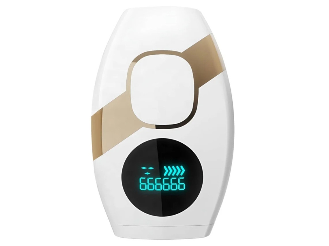 Dispositivo de depilación láser permanente indoloro Yizhood Jdk 993 para el hogar, color blanco