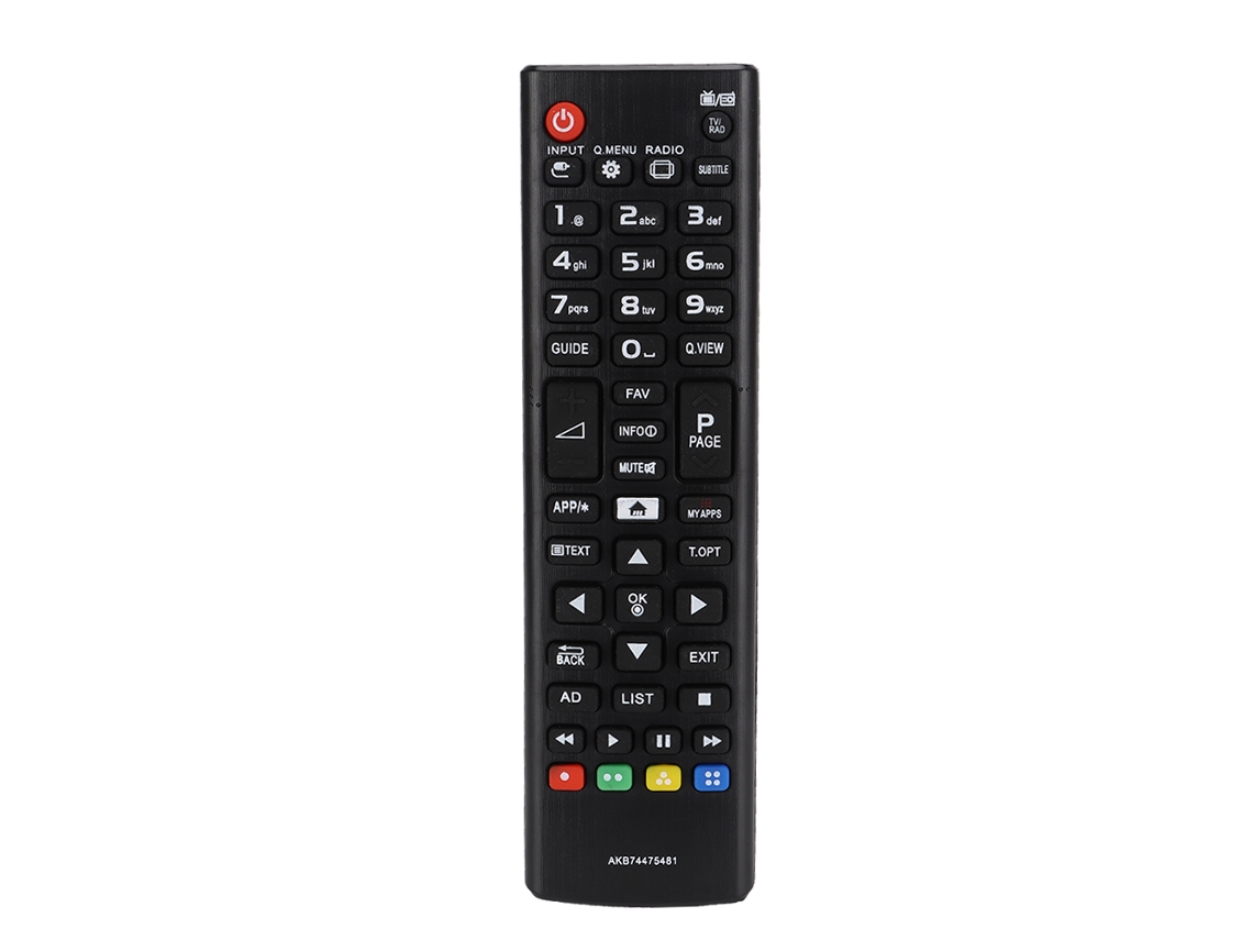 Controle Remoto Tv Lg Akb74475481 Carcaça Abs Bateria Distância 8m Durável Resistente Desgaste