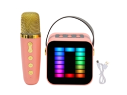 Altavoz De Karaoke (luz De Captura De Sonido Rgb, Micrófono Inalámbrico)