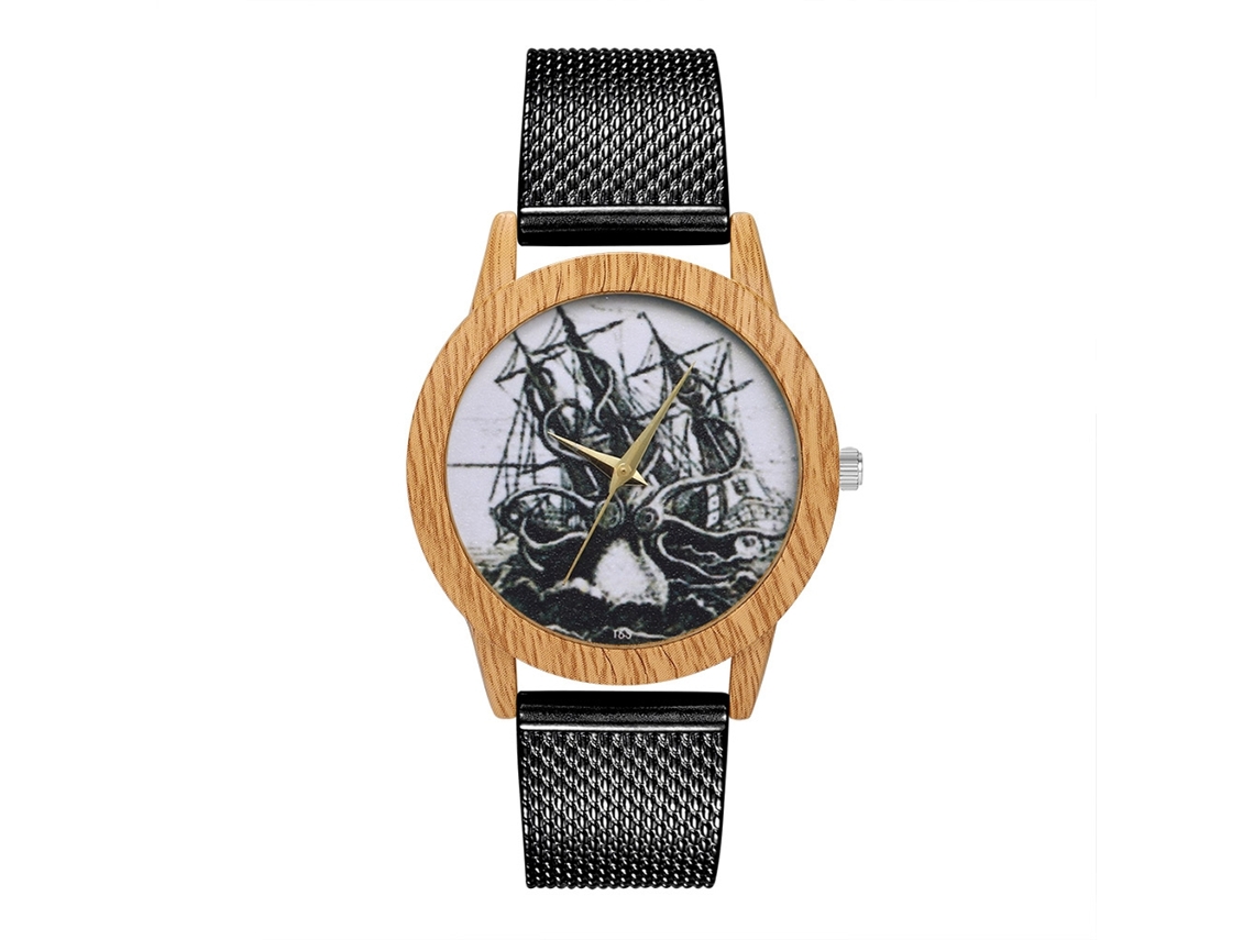 Reloj De Cuarzo Unisex Con Correa De Silicona Dial Redondo Negro Zhoulianfa