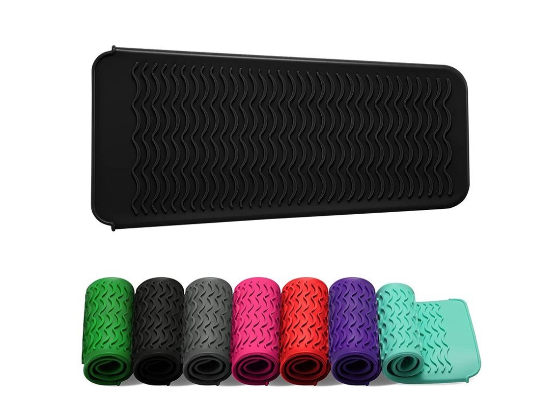 Bolsa De Silicona Resistente Al Calor Para Planchas De Pelo, Alisadores Y Herramientas Térmicas (negra)