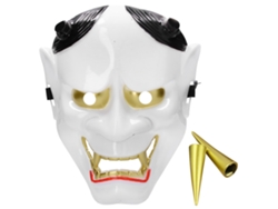 Máscara Horrible De Halloween Para Disfraces Cosplay Decoración Props Para Mujeres Y Hombres Blanco