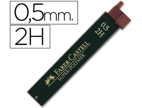 Minas Faber Grafite 9065 0.5mm 2H Estojo de 12 Minas2