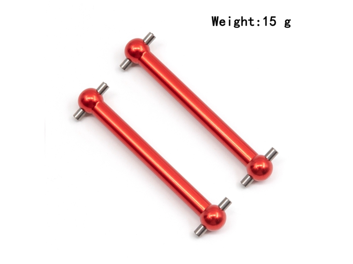 Mali eixo de Transmissão Dog Bone de Liga de Alumínio para Carro Controle Remoto Tamiya Tt02b 1/10 (vermelho)