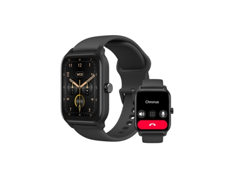 Chornus Idw13 Smart Watch Atiende/Hace Llamadas con Monitor de Frecuencia Cardíaca/Sueño/Oxígeno en Sangre Negro CHRONUS