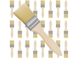 Set De Pinceles De Madera Profesionales 5cm (paquete De 24) Para Pintura Y Bricolaje