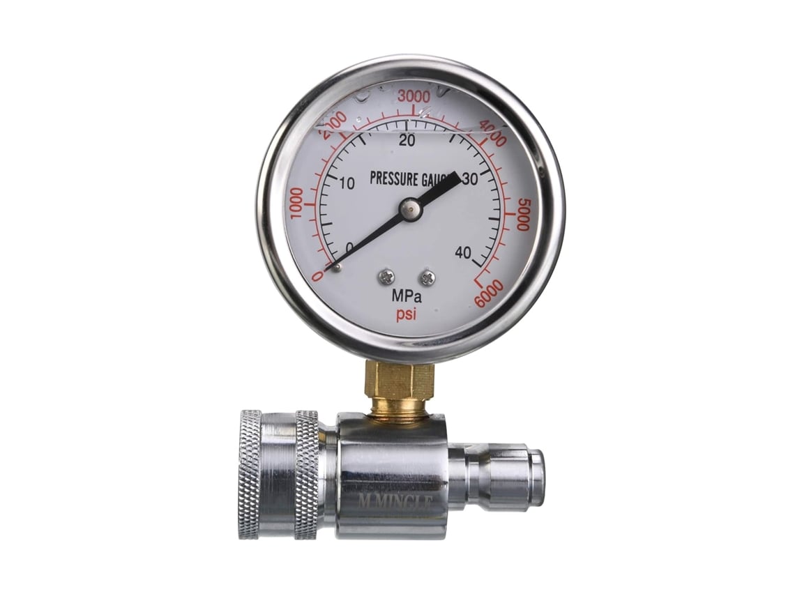 Kit De Manômetro Para Lavadora De Alta Pressão Com Conexão Rápida De 3/8, 6000 Psi