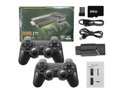 Consola De Videojuegos Retro 4k Con Salida Hd, 1/2 Unidades, Sistema Linux Retroarchi, Controladores Inalámbricos 2,4 G, 3d Para Ps1 Y Tv.