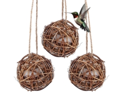 3 Piezas De Material Para Nidos De Colibríes Y Algodón Marrón. Promueve El Cuidado Ético De Las Aves Y Es Ideal Como