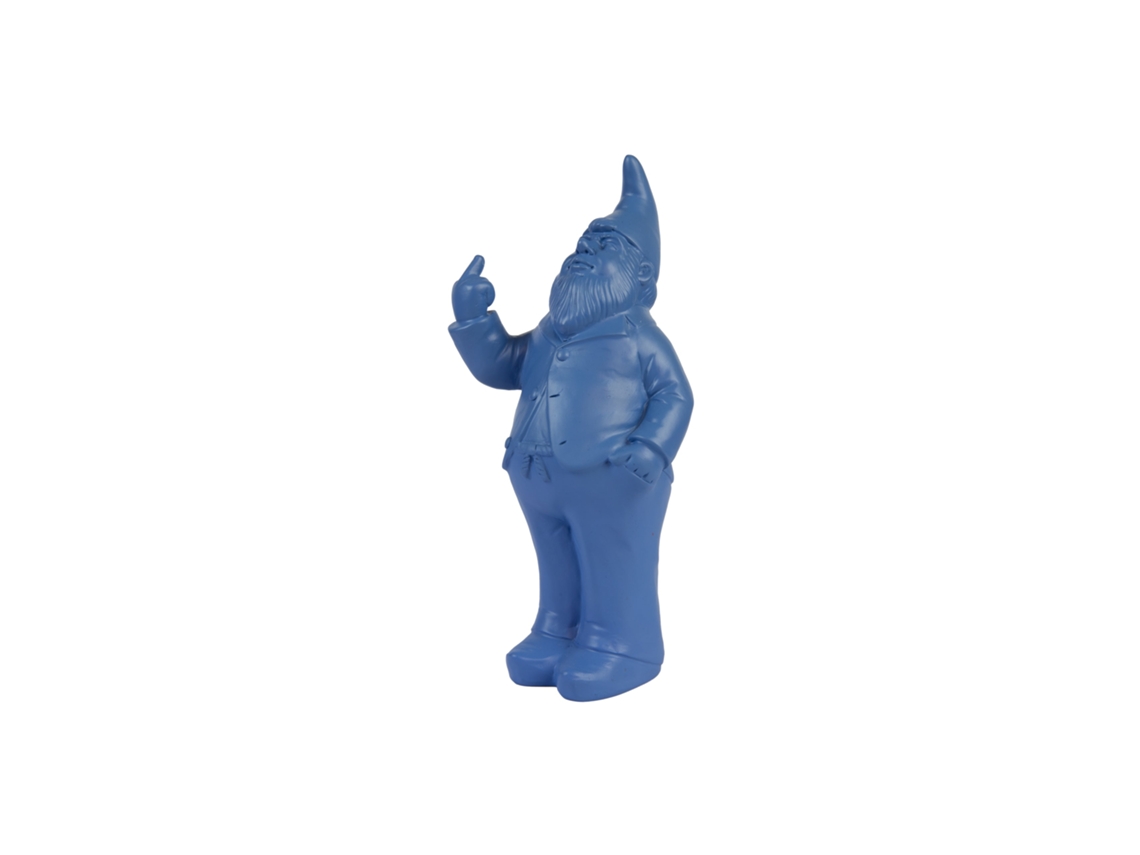 Hucha original “gnomo” Hucha grande con forma Hucha graciosa para regalo Hucha azul Medidas: 27 x 13 x 8 cm Material: Poli resina FISURA