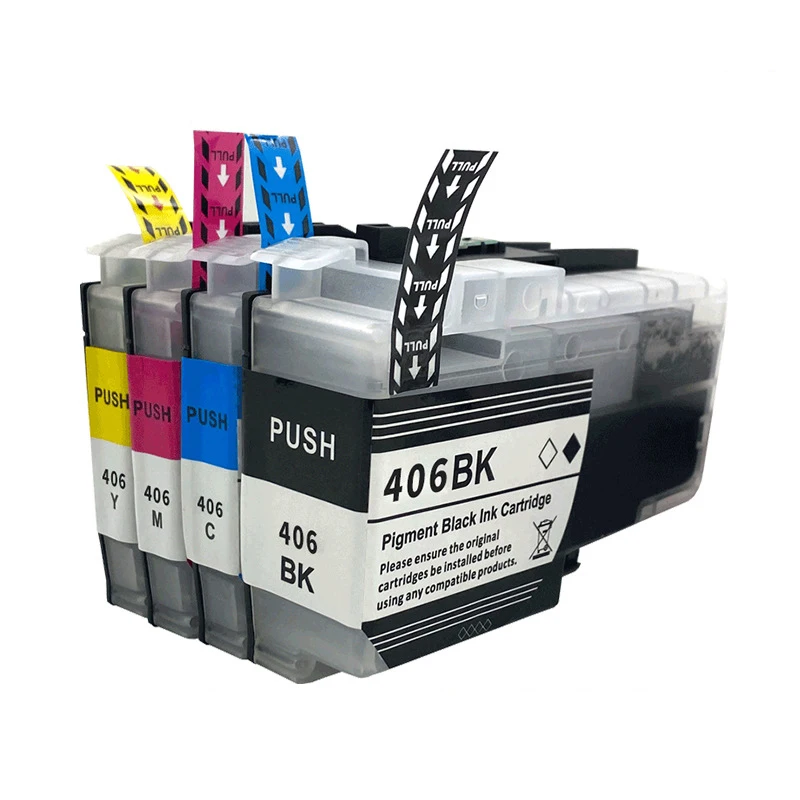 Lc406 1set(4pc)lc406 Lc-406 Lc-406xl Lc406xl Compatible Ink Cartridge For Brother Mfc-j4335dw J4345dw J4535dw J5855dw J5955dw J6555dw J6955dw