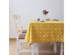 HYMNORA Mantel de tela vintage, antiderrames y resistente a las manchas, ideal para comidas diarias. Fácil de limpiar con agua fría.