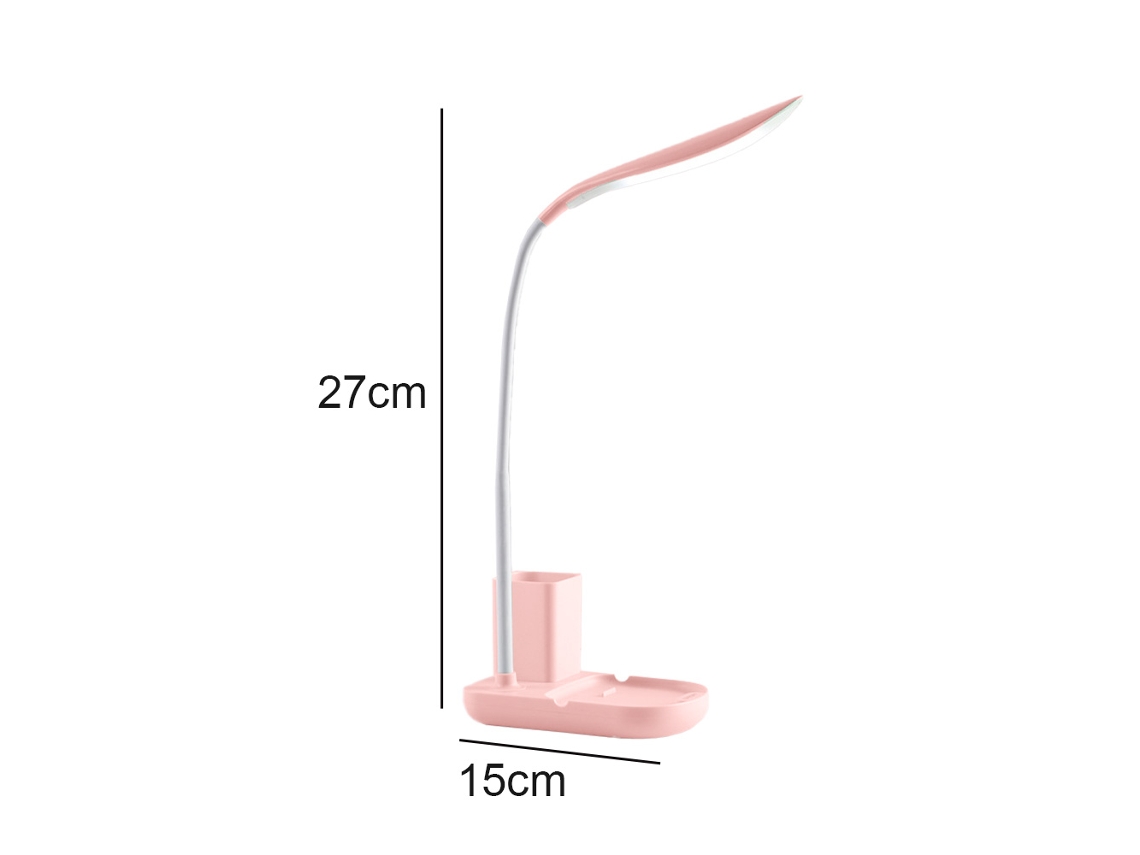 Soporte Para Celular - Candeiro De Mesa Ld1051 Con Soporte Para Caneta - Rosa JEIIBRZUI