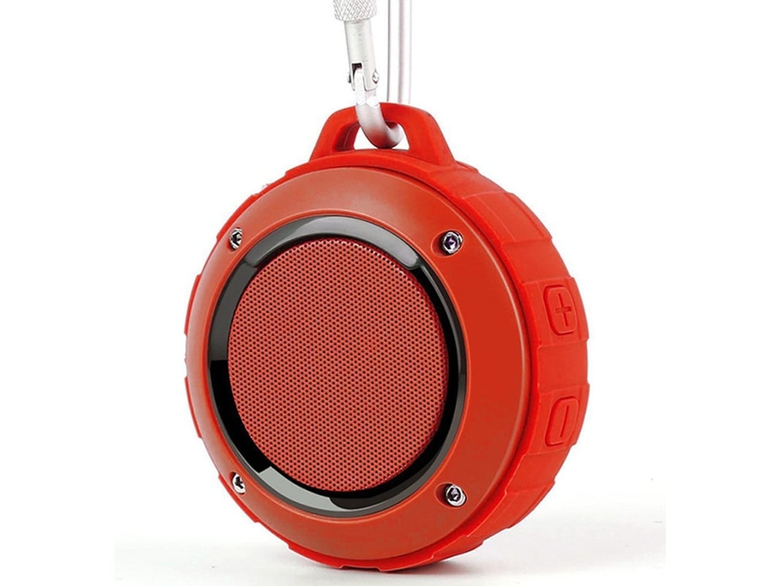 Altavoz portátil Bluetooth IPX5 Altavoces de ducha impermeables con estéreo HD Rojo Yemaesre