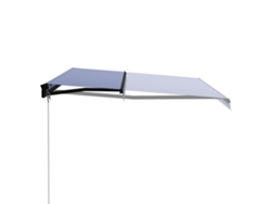 Maison Exclusive - Toldo Manual Retráctil Azul Y Blanco 450x300 Cm