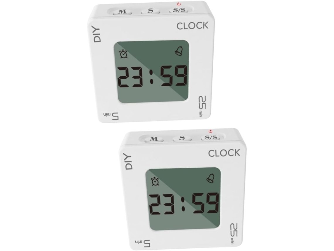 Reloj Despertador: Este Despertador Está Hecho De Un Material Duradero Y Resistente. Cuenta Con Temporizador.