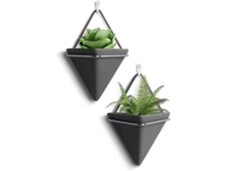 2 Macetas De Pared Triangulares Con Marco De Metal, Macetas Colgantes Para Plantas De Interior, Decoración Moderna Para Hogar Y Oficina