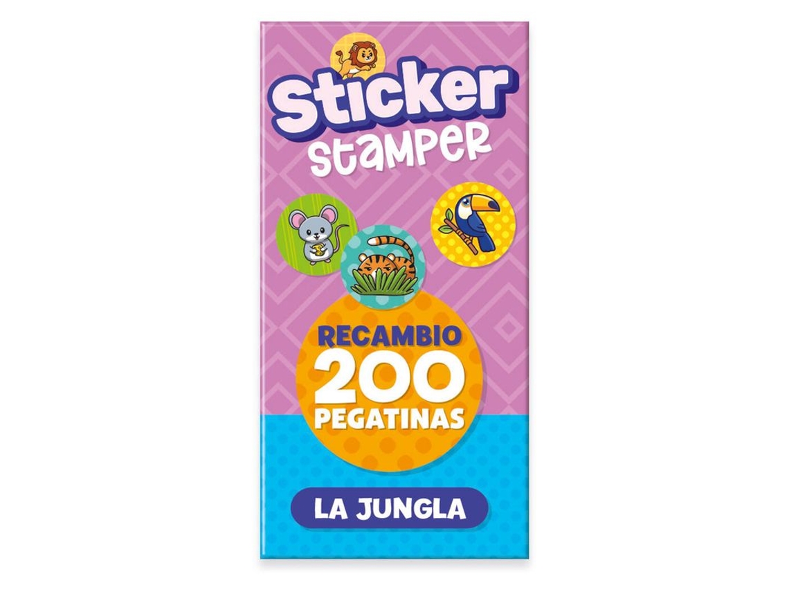Imagiland Recambio Sticker Stamper Jungla 200 Pegatinas Ptst12 Imagilandp25