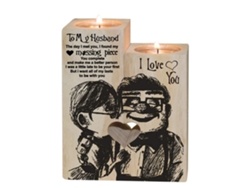 Portavelas De Madera Con Forma De Corazón: Regalo Ideal Para Ocasiones Especiales.