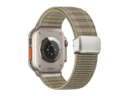 Correa para Apple Watch de 46/49/45/44 mm - Nylon con diseño ondulado y cierre magnético