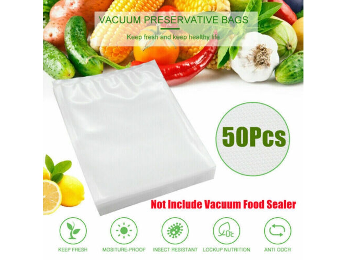 Sellado al vacío perfecto, bolsas resistentes que prolongan la frescura de los alimentos, compatibles con sous vide, reutilizables.