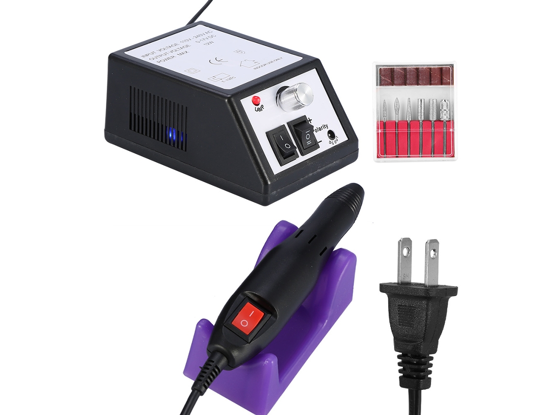 Kit Eléctrico Para Manicura Y Pedicura Con Lima De Uñas Profesional Y Máquina Para Arquear Uñas 03