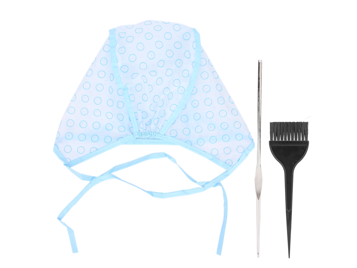 Set De Gorro Para Mechones Reutilizable Con Brochas Y Aguja Para Teñir El Cabello
