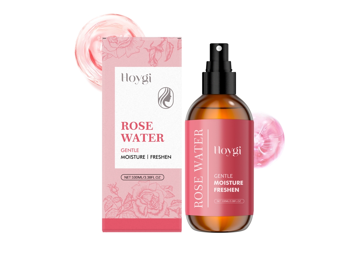 Spray hidratante facial rosa para una hidratación profunda y una piel suave.