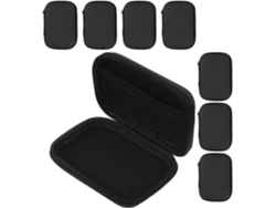 Organizador De Cabos 8 Peças Em Tecido Resistente Pochette Rangement Para Acessórios