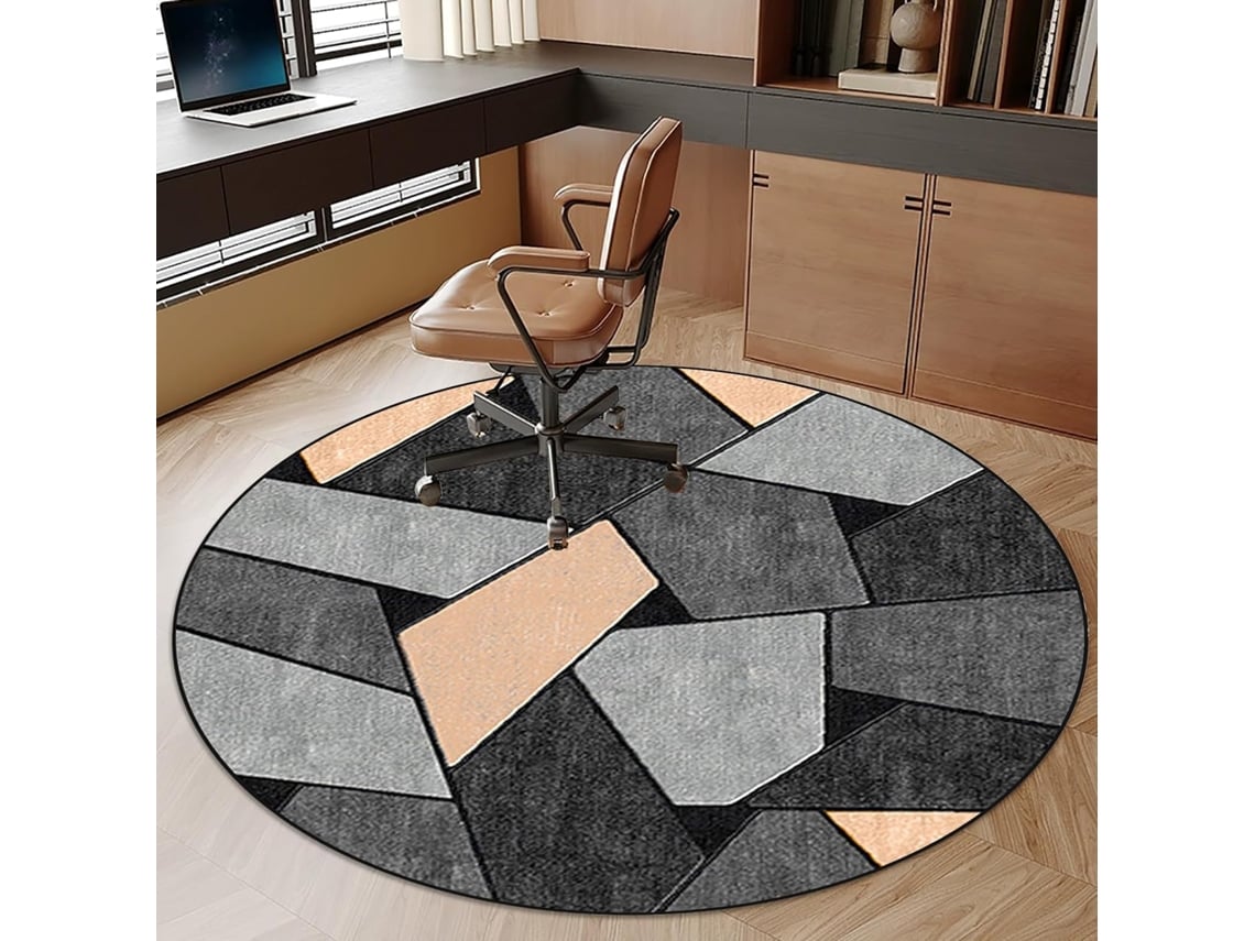 Alfombrilla para silla de oficina, protector de suelo para gamers, suelos duros | Redonda