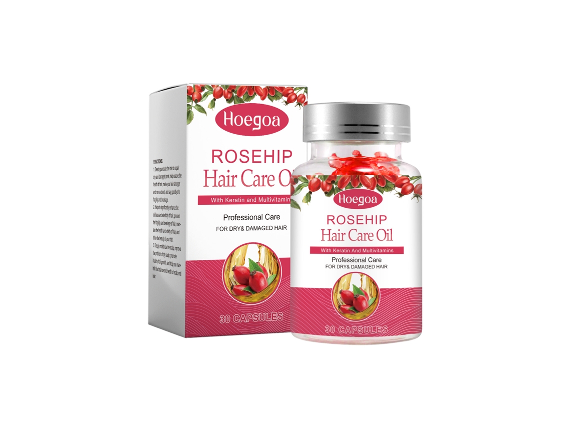 Cápsulas para el cuidado del cabello con aceite de rosa mosqueta Worten