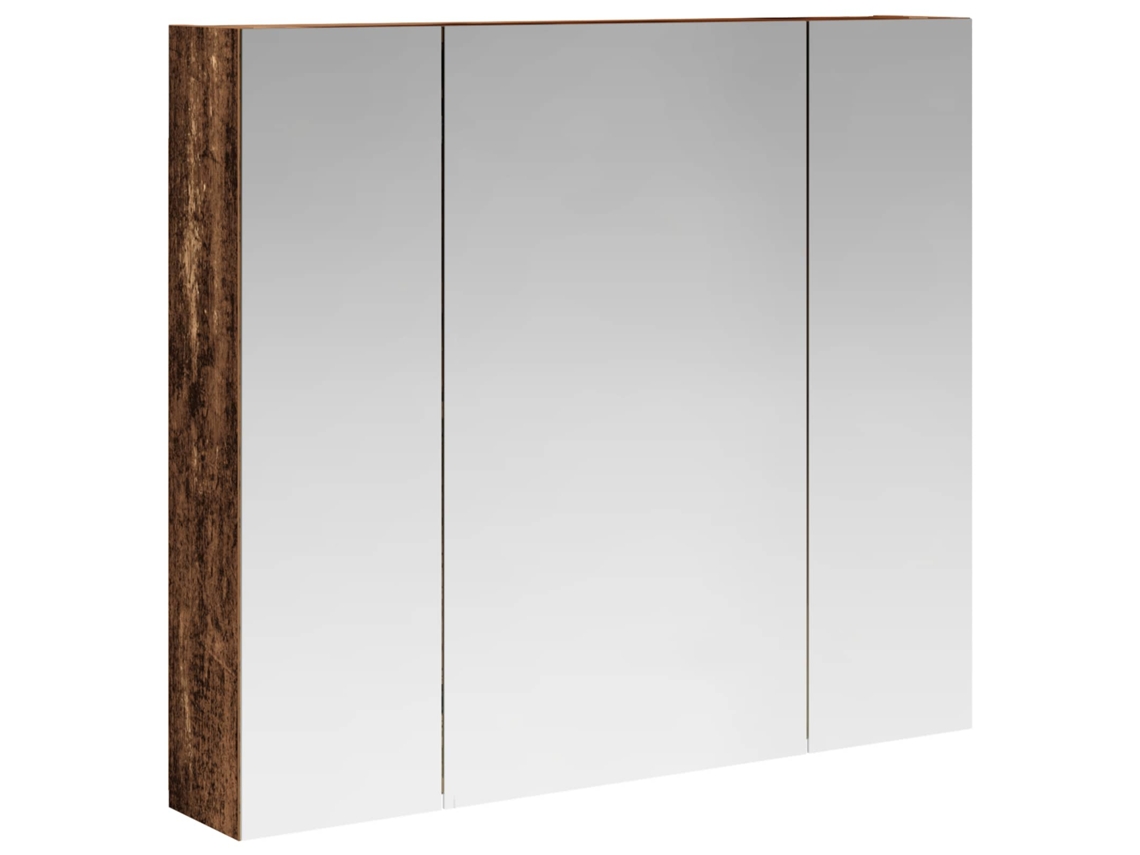 Maison Exclusive - Armario Con Espejo De Baño Madera Vieja 80 X 14.5 X 70 Cm