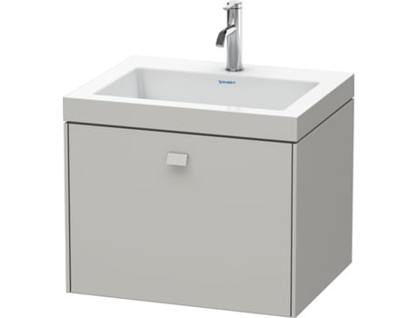 Lavamanos DURAVIT Brioso de 60,0x48,0 cm 1 cajón sin rebosadero con banco para grifos 1 agujero para grifos