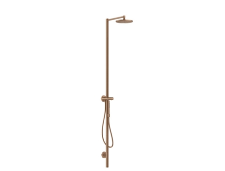 HANSGROHE Axor Starck set de ducha, ducha de techo 240 1jet, con termostato, montaje en superficie, 12672, Color: Oro rojo cepillado