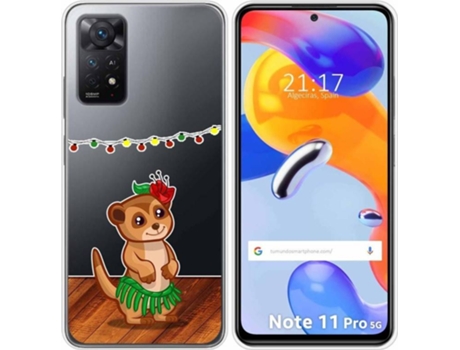 Carcasa Xiaomi Redmi Note 11 Pro TUMUNDOSMARTPHONE Dibujos Transparente Suricata Multicolor