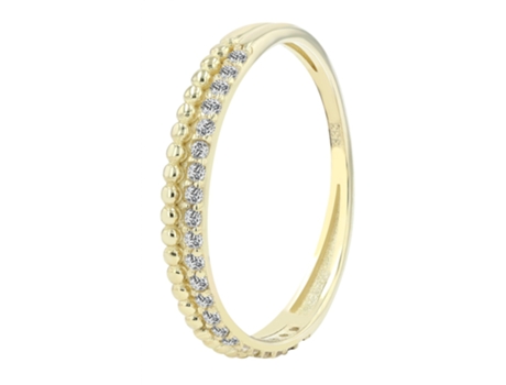 Joyería Oro 8K – Anillo en Oro con Circonias Spruce – Talla 54