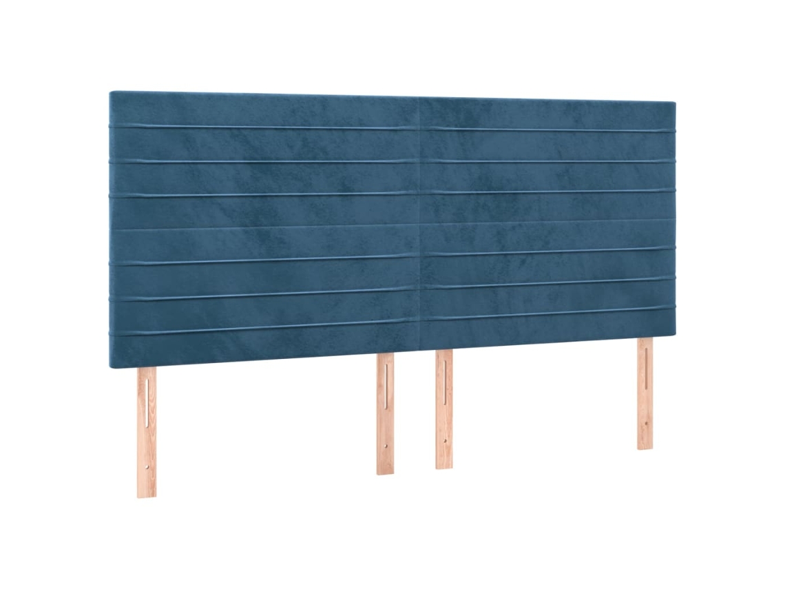 Cabecero Azul Oscuro 180x5x118/128 cm Terciopelo MAISON EXCLUSIVE