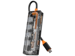 Hub USB 3.0 multipuerto de 4 puertos, estación adaptadora de concentrador 4 en 1 USB tipo C a USB 3.0 con un puerto de alimentación USB C para CHRONUS