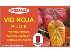 Complemento Alimentar INTEGRALIA Vid Roja Plus 20 Viales (3 Cápsulas)