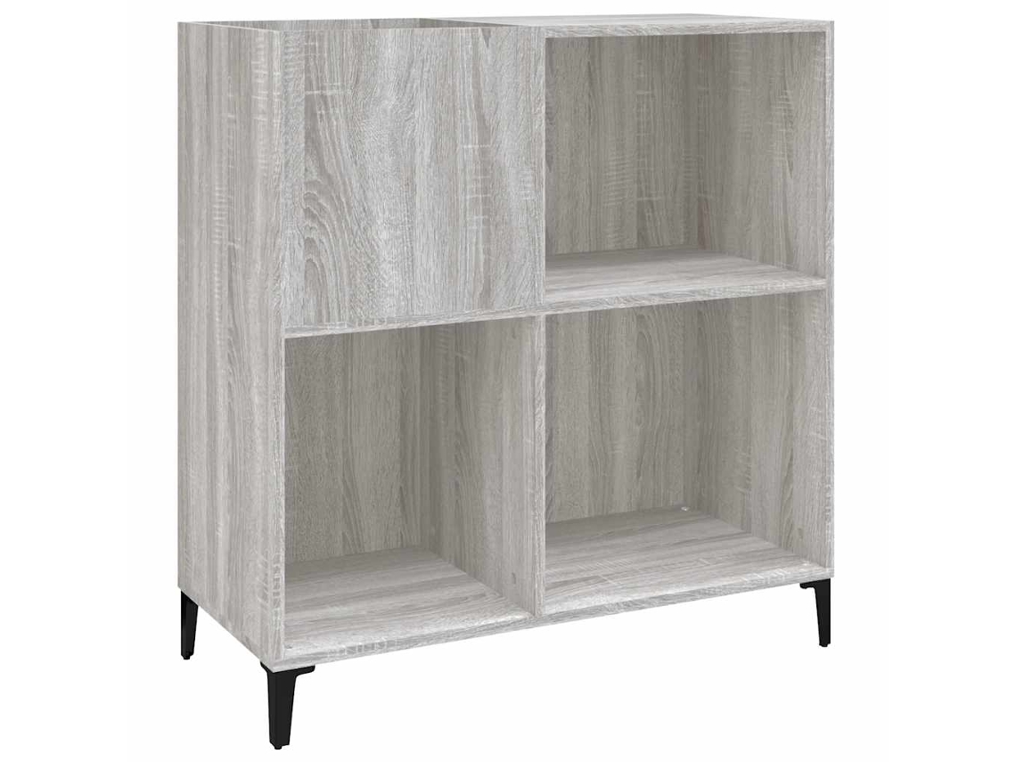 Maison Exclusive - Mueble Discos Madera Contrachapada Gris Sonoma 84,5x38x89 Cm