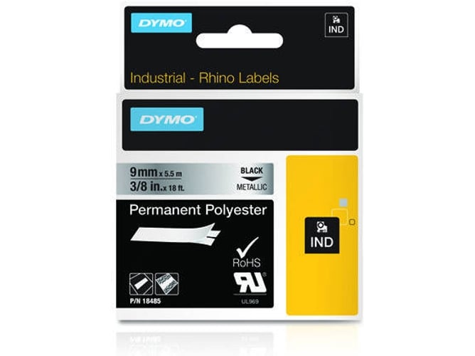 Cinta Laminada DYMO 18485 Negro