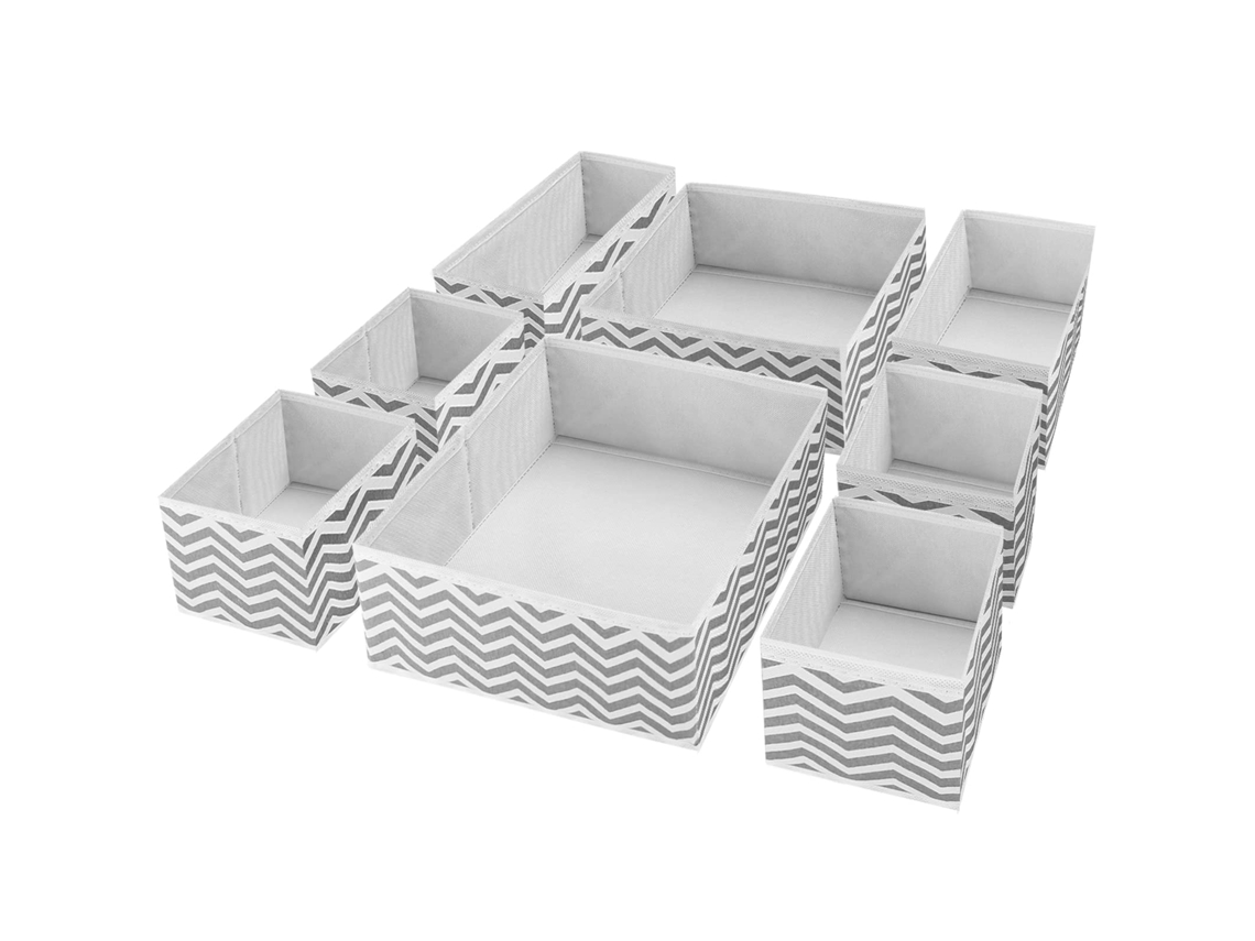 Organizador de ropa gris tela (29x29x4cm) Kofihety