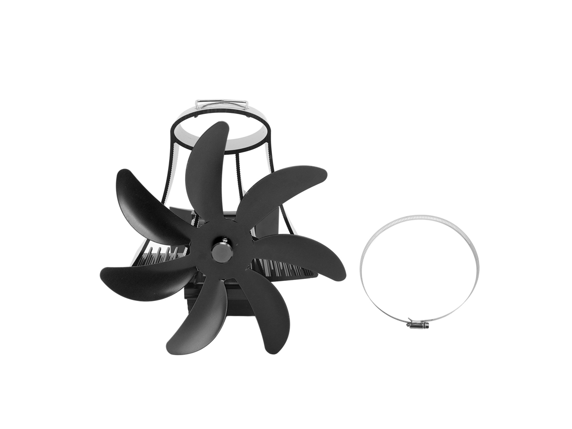 Ventilador Magnético De Pared De 7 Aspas Para Chimeneas De Leña: Silencioso Y Eficiente.