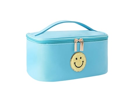 Bolsa De Cosméticos, Bolsa De Almacenamiento De Cosméticos De Viaje Impermeable Portátil, Azul Lago ZMDECQNA