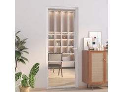 Puerta interior de 83 x 201,5 cm, ESG, de cristal y aluminio blanco, WSD275245, Lovely Home