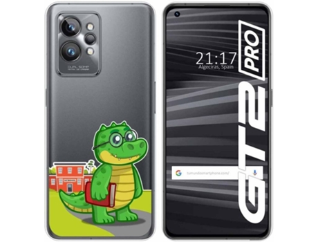 Carcasa para Realme GT 2 Pro 5G TUMUNDOSMARTPHONE Dibujos Transparente Coco Multicolor