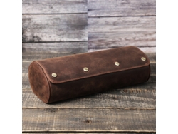 Estuche de viaje de piel auténtica para relojes, organizador y almacenamiento para 3 relojes - SUNNY SPACES