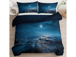 Juego Funda Nórdica Estampado Almohada Funda Juego Cama Ropa Piezas Color 220x240 Cm 220 X 240 65