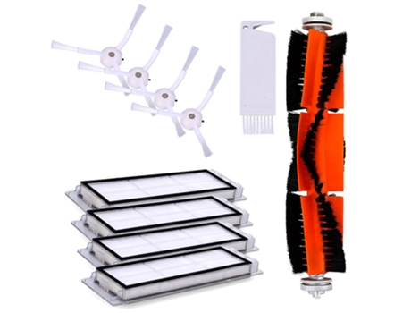Escova de rolo escovas laterais filtros hepa para vácuo roborock s50 s51